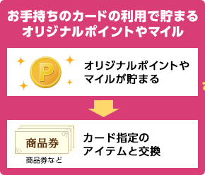 ���莝���̃J�[�h�̗��p�Œ��܂�I���W�i���|�C���g��}�C�� �I���W�i���|�C���g��}�C�������܂遨�J�[�h�w��̃A�C�e���ƌ���